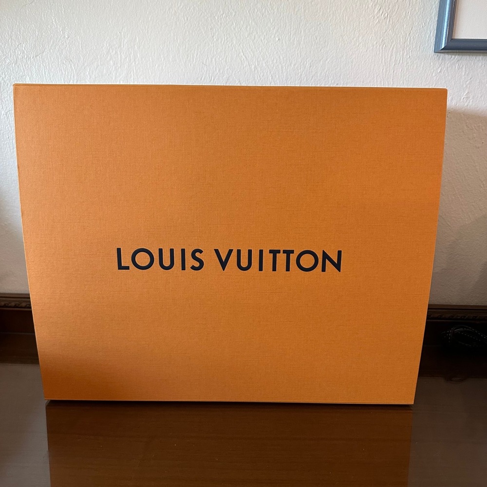 Louis Vuitton Magnetic Collapsible Large Orange Storage Gift Box 18x14.5x7